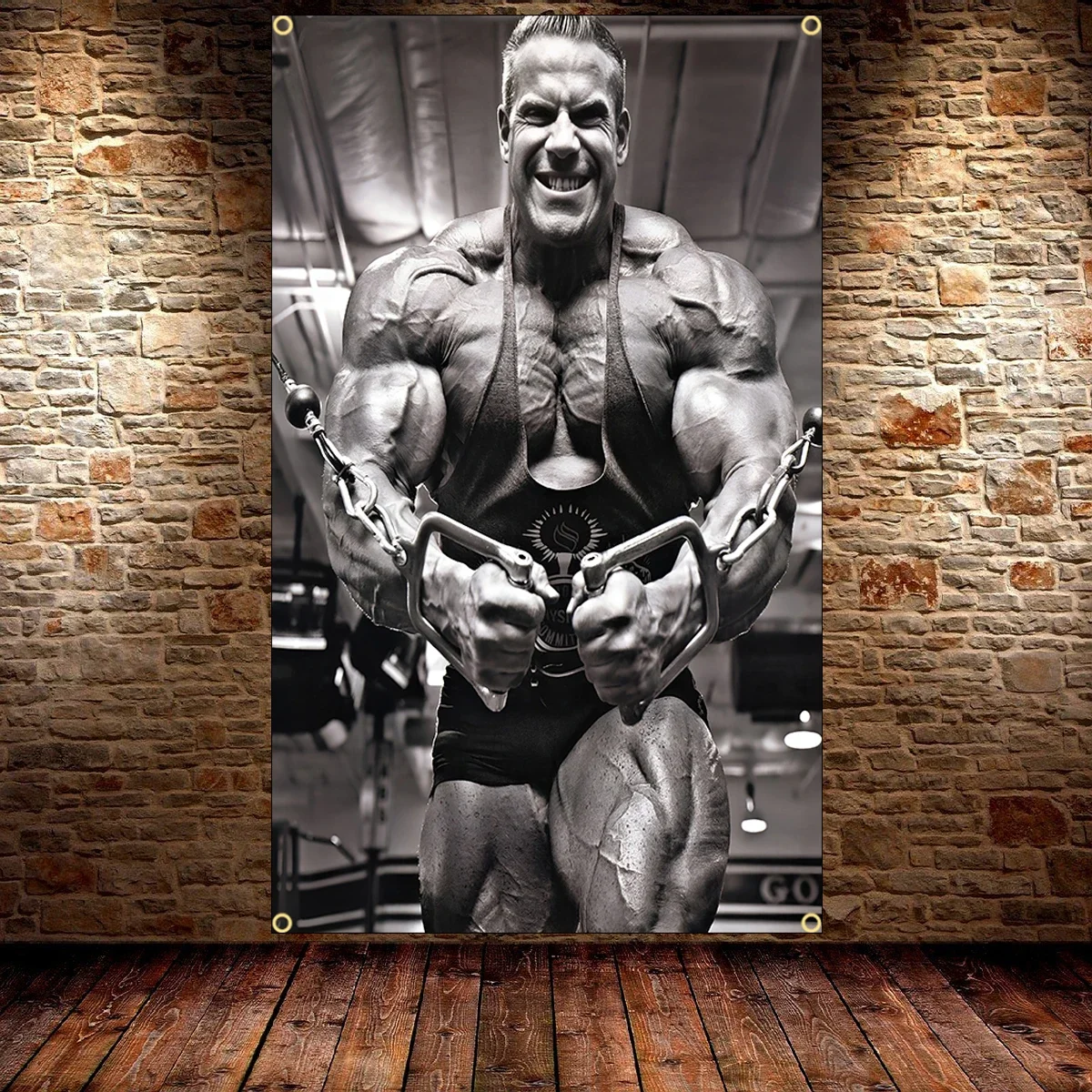 90X150CM 3x5Ft Bodybuilding GYM Flag Exercise Fitness Poster Sport Outdoor Club Printing Banner Brass Grommet