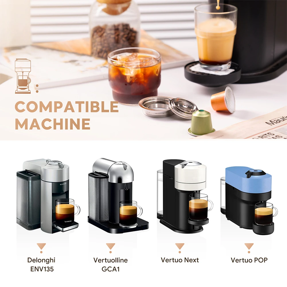 Coffee Pods Adapter Converter DIY Your Coffee Flavor Coffee Pod Converter Coffee Capsule Adapter for Nespresso Vertuo