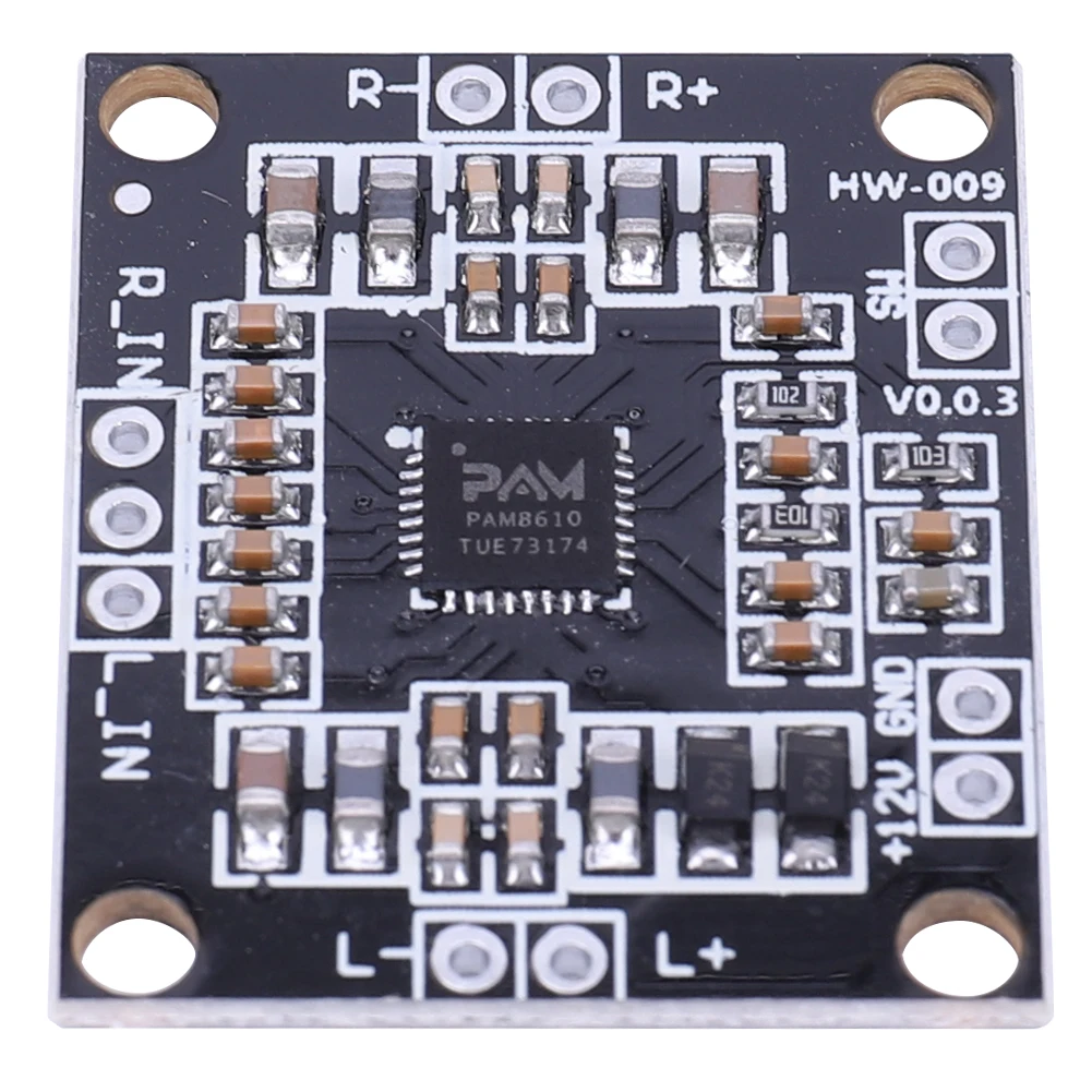 PAM8610 Stereo Mini Power Amplifier Board 2x15W Ultra-Thin Amplifier Board Class D Dual Channel