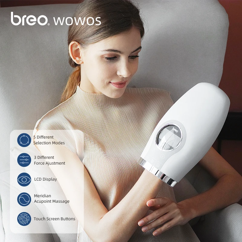 Breo Wowos Electric Acupressure Hand Massager Palm Finger Massage With