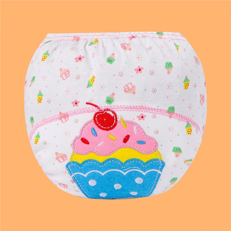 Baby Training Pants Cloth Diapers Reusable Cotton Printed Washable Infants Children Underwear Nappy