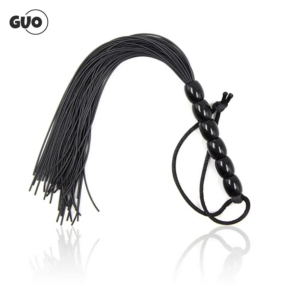 21cm Spanking Rubber Tassel Horse Whip With Handle Flogger Equestrian