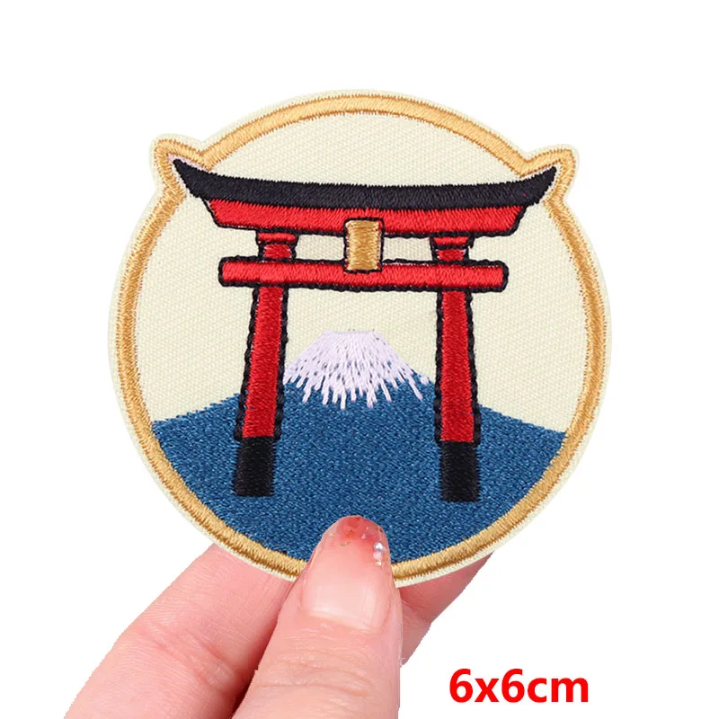 Japan Fish Lucky Cat Mount Fuji Patch Eisen auf Patches für Kleidung bestickte Patches auf Kleidung schmelzbare thermoadhäsive Patch – Detail 40