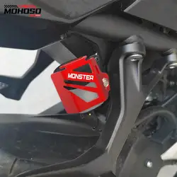 For Ducati MTS1100 Multistrada 1200S GT 1260 Monster 696 821 DesertX Motorcycle Rear Brake Fluid Reservoir Guard Oil Tank Cover