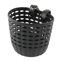 Children's Durable Handlebar Bike Basket with Adjustable Straps (Gray)