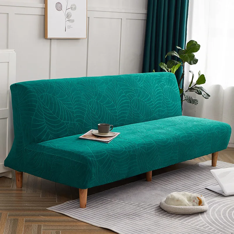 

Sofa Bed Cover Armless Sofa Cover For Living Room Plaid Straight Sofa Cover Slipcover Futon Cover For Home Covers Elastic 1PCS