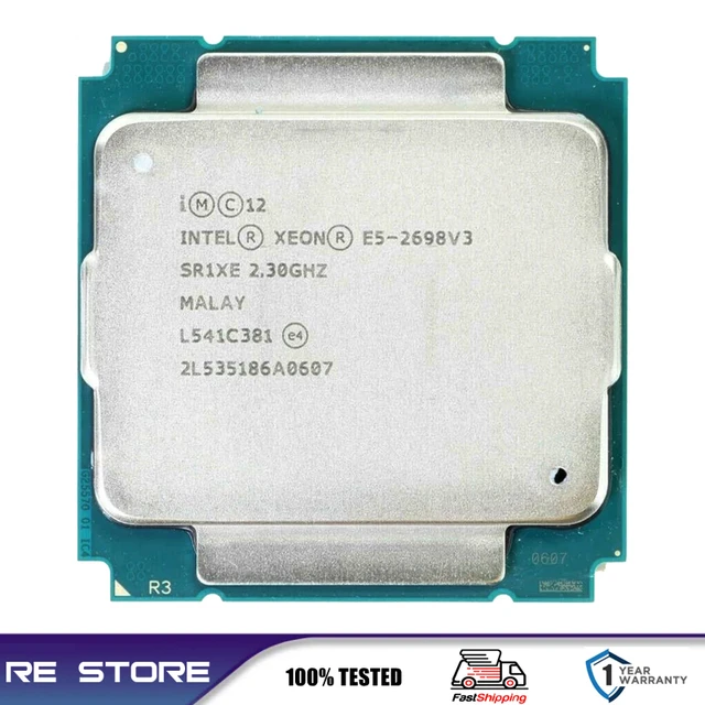 LGAソケット-Xeon e5 2698 v3,sr1xe,2.3ghz,16コア,135w,lga 2011-3 cpu 2698v3