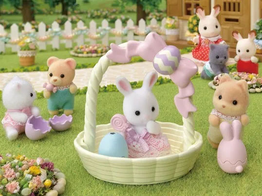Sylvanian Families Hoppin' Easter Set Animal Toys Dolls Girl Gift New in Box 5531 3