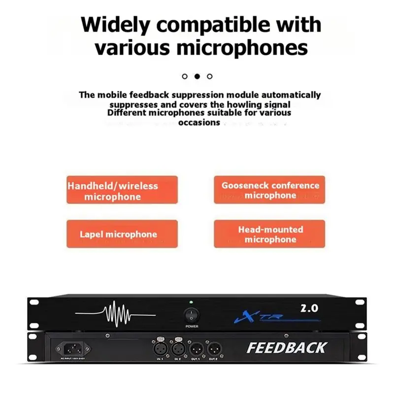 웰메이드-XTR 2.0 디지털 오디오 프로세서, 디지털 피드백 억제 기능 탑재, 6단계 주파수 이동으로 피드백 억제