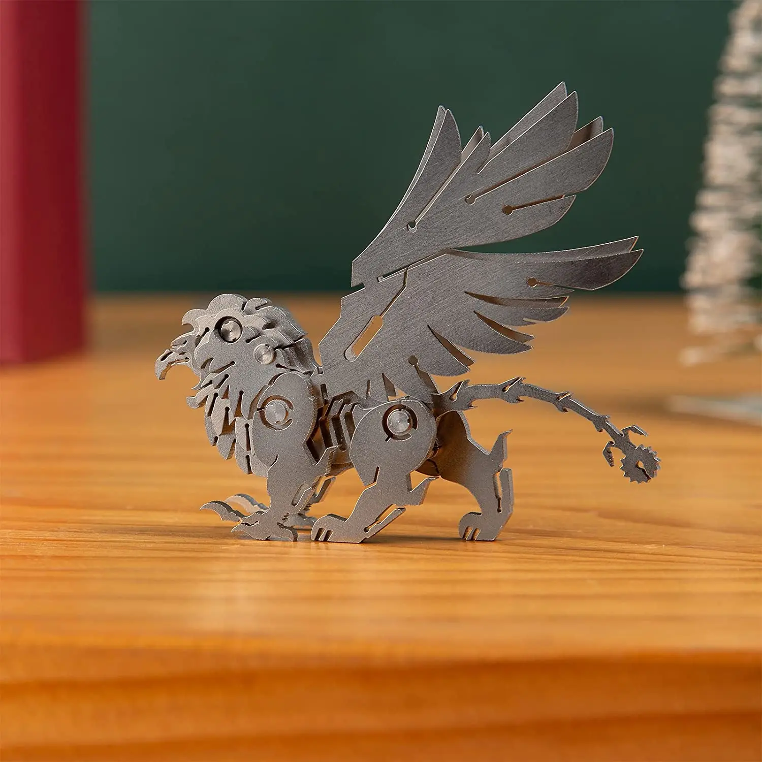 Steel demon animal animal zodiac god stainless steel metal DIY assembling model three-dimensional jigsaw mini ornaments 3