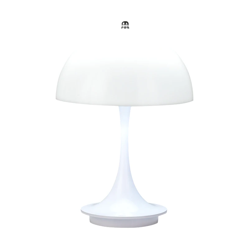 Mushroom table lamp PC luminous lampshade rechargeable desk lamp bedroom bedside decorative night light 6