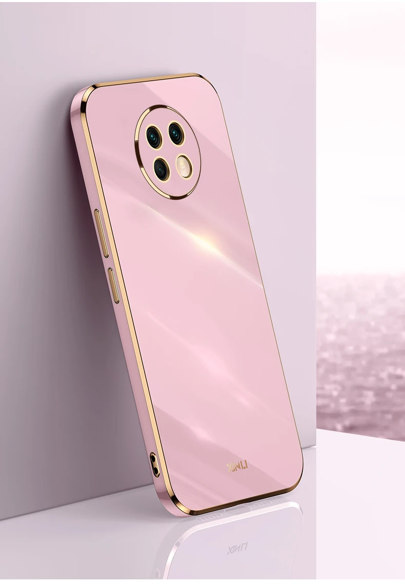 Bling mekana četvrtasta luksuzna pozlaćena telefonska torbica 3D Laser za XiaoMi RedMi Note 8 8T 9 9A 9s 9T 10 10s 10T 10 NFC 7 Pro_voghion.com