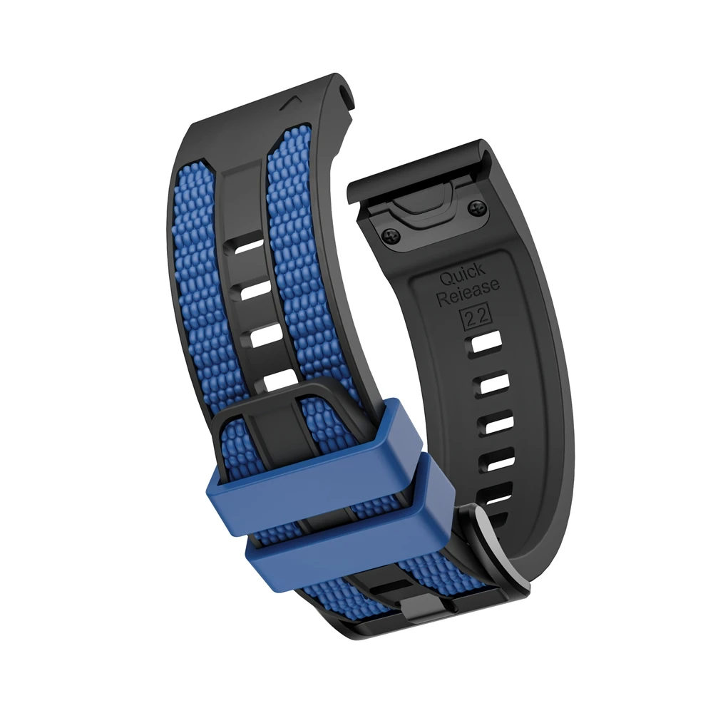 Quick Fit Sport Silicone Strap - 26mm/22mm, Durable and Versatile Bracelet