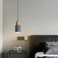 Lustre minimaliste chambre lampe de chevet moderne nordique Restaurant Ssingle tête petit comptoir de Bar 5
