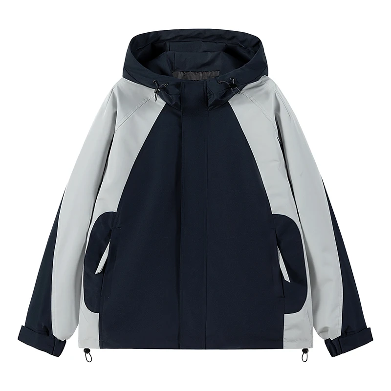 

Korean Fashion Mens Windbreaker Jacket Coat Loose Streetwear Oversized Mens Jacket Sportswear Bomber Jackets Harajuku Coat