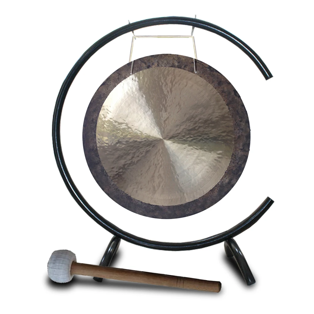 Arborea 20''/ 50CM Wind Gong with C-type Gong Stand Chinese Feng Best Gifts for Sound Therapy and Meditation