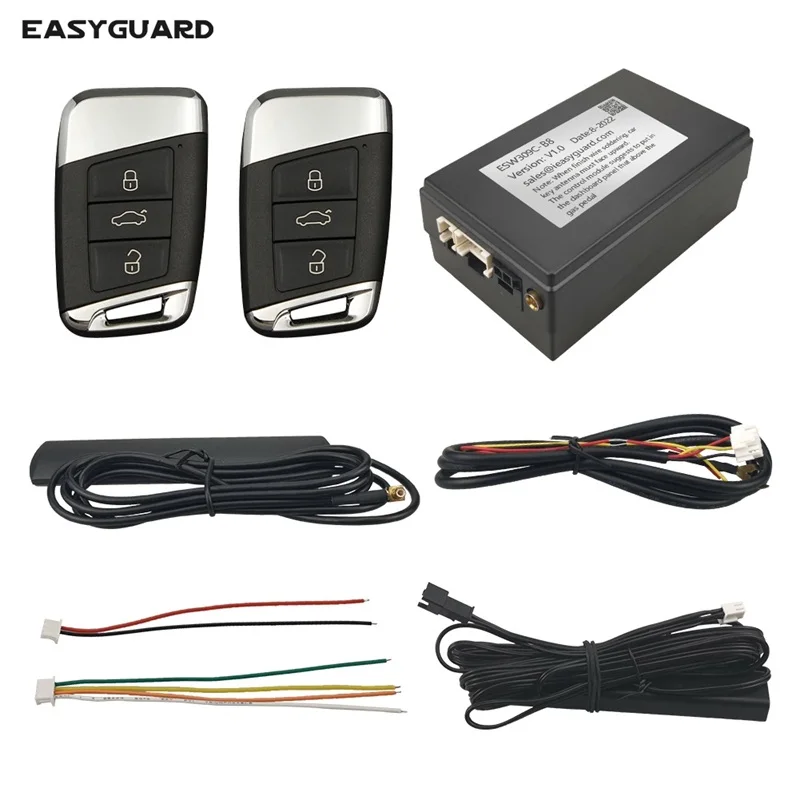 EasyGuard Smart Key PKE Kit Fit For VW with Factory Push Start Button DC12V Automatic Lock Unlock Enable Or Disable Setting