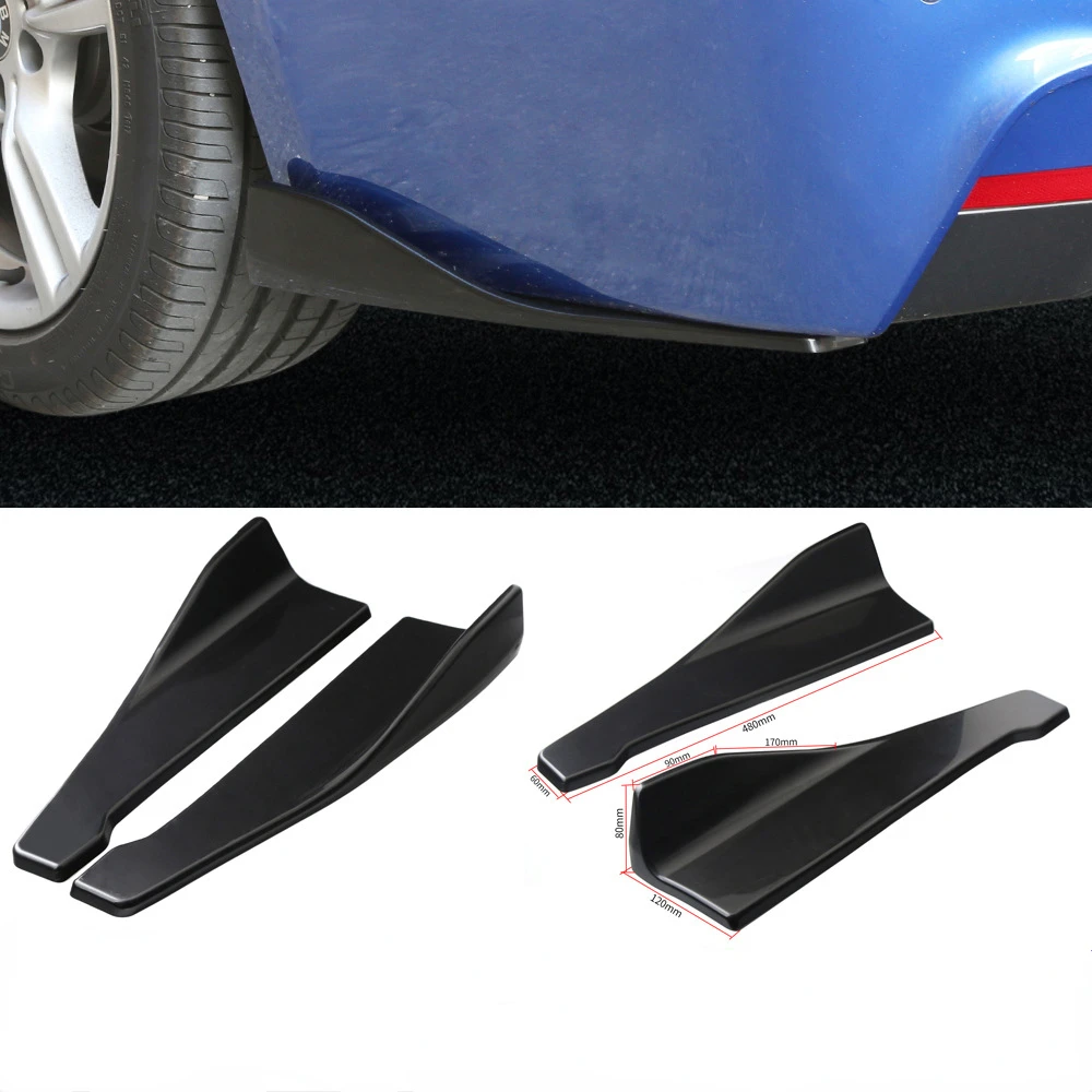 

Universal 48CM Length Car Side Skirt Bumper Spoiler Splitter Protector Scratch for Audi for BMW E90 for VW Golf 5 6 Accessories