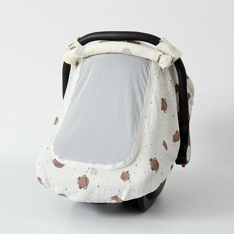 

Car Seat Covers for Babies Portable Baby Car Seat Cover for Boys Girls Infant Carseat Covers Kick-Proof Car Seat Canopy