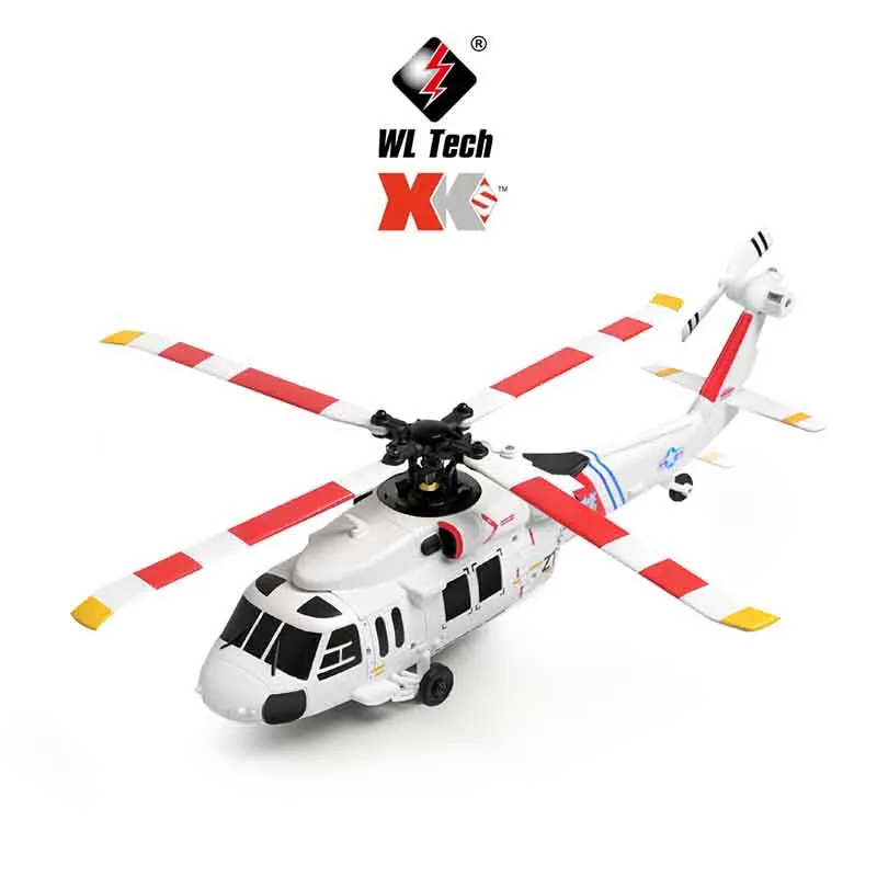 WL K270 K170 UH-60L RC 헬리콥터 2.4G 4CH 170-클래스 4-로터 플라이바리스 헬리콥터 자동차 모델(광학 흐름 포지셔닝 장치 포함) 장난감