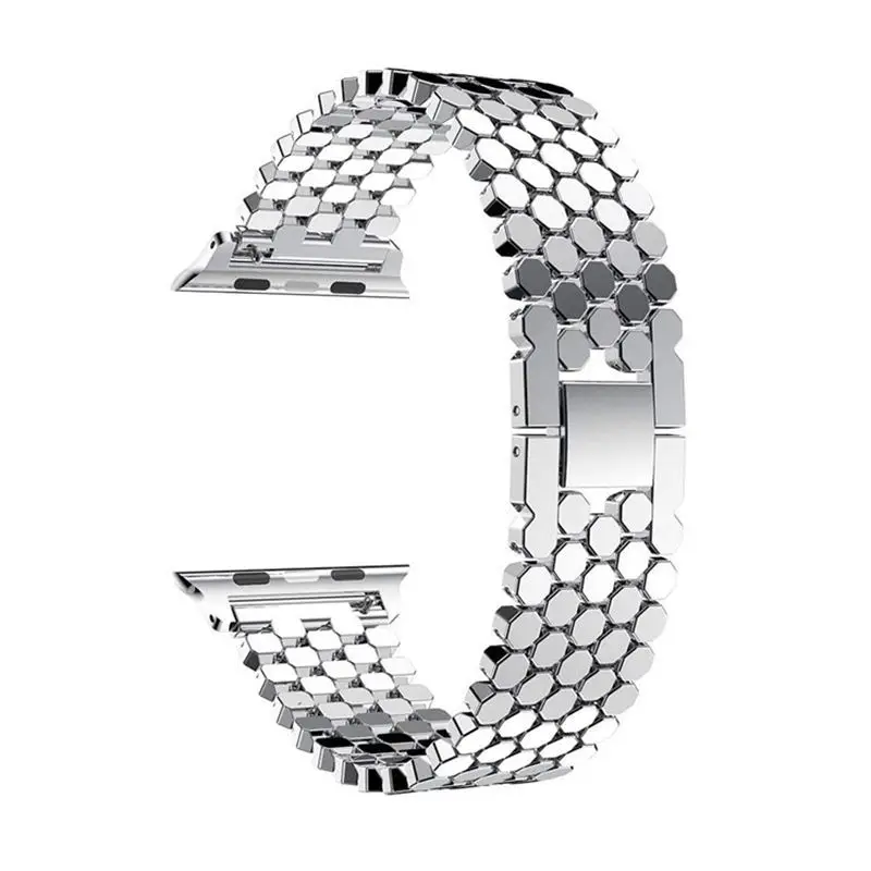 Elegant Diamond-Embellished Stainless Steel Watch Bracelet
