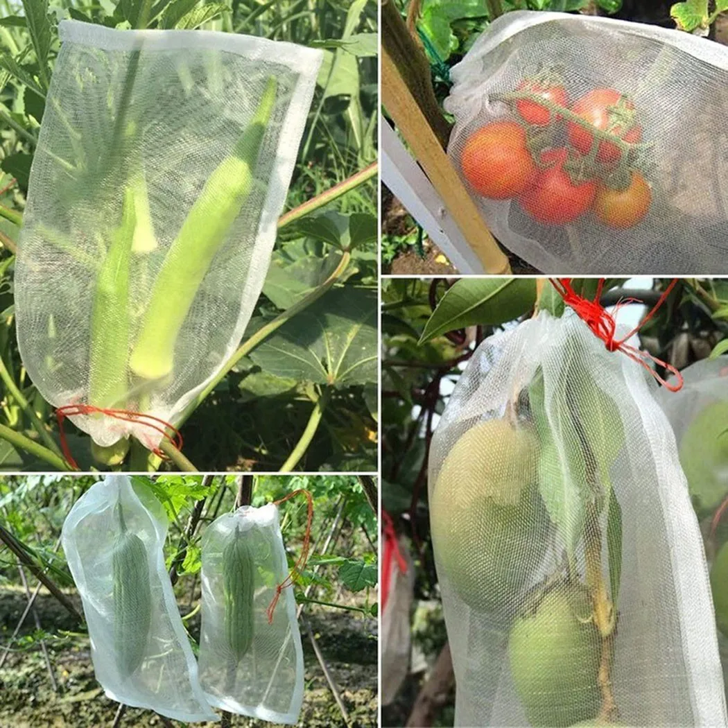 

1pc Fruit Plant Protection Bags Netting Mesh For Vegetable Strawberry Grapes Pest Control Anti-Bird Garden Tools