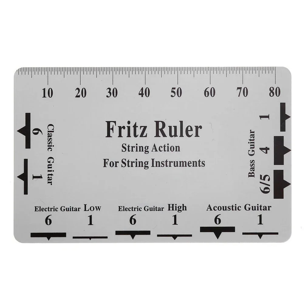 Guitar String Height Measurement Tool Multifunctional Guitar String Specification Ruler Card Luthier Tools for Instrument musical instruments accessories,guitar repair tool,guitar measurement tool,guitar parts,music chord tool