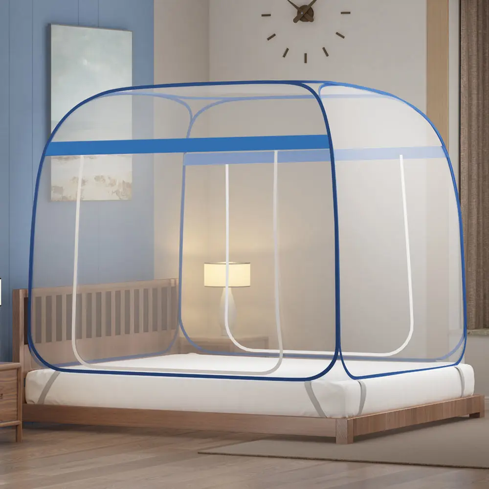 

Household Installation-Free Mosquito Net Portable Full Bottom Mongolian Yurt Mosquito Net Summer Bed Tent Curtain Anti-Mosquito