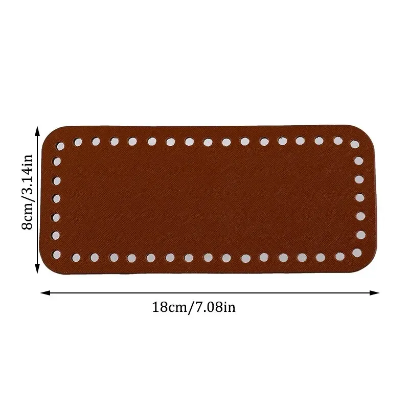 PU Leather Handmade Bag Base Crochet Bottom Plate
