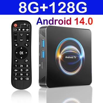 X66 TV Box Android 14 ATV RK3528 Quad Core 5G Dual Wifi 8K 4K Media Player Wifi6 TB 5.2 Ram 8GB Rom 32GB 64GB 128GB Set Top Box