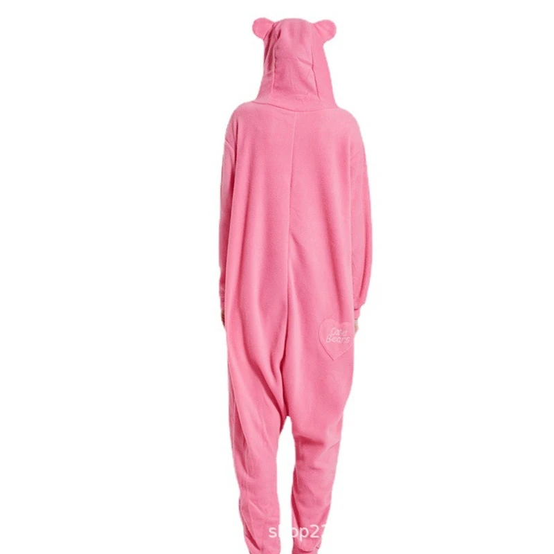 Bear Pijama Winter Fleece Onesie Pink Women Men Kigurumi Animal Pajama Adults Cute Cartoon Halloween Christmas Festival Homewear