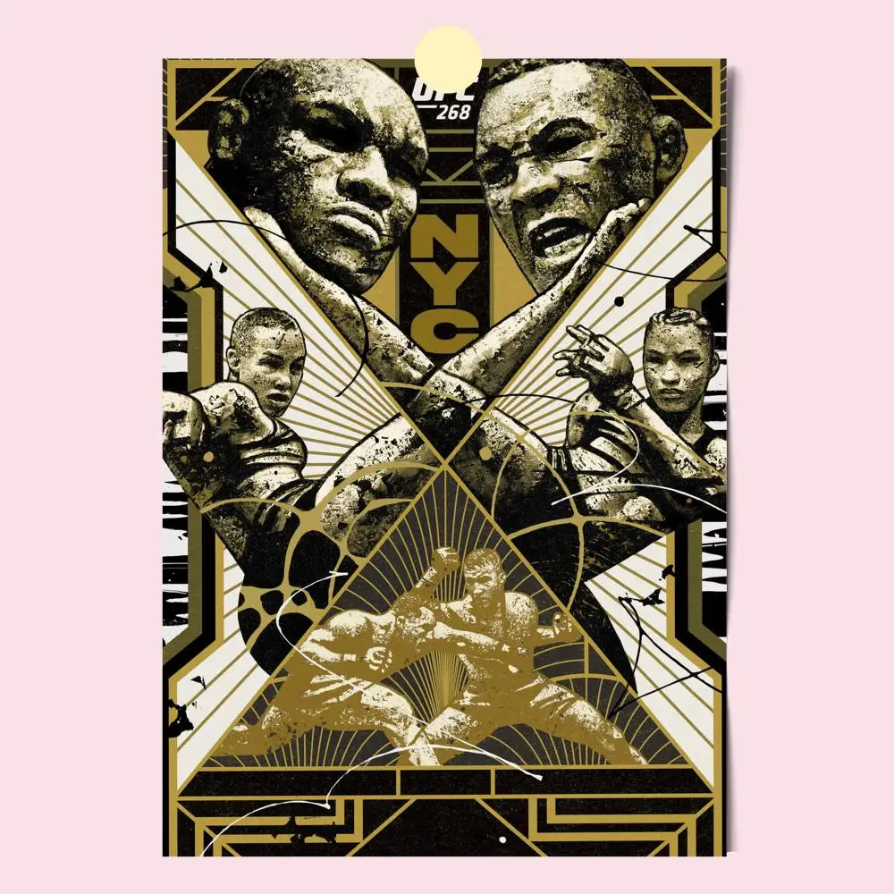 U-Ultimate Fighting Championship UFC Poster HD Anime Hot Theme Sänger/OST/Film-Wasserdichte selbstklebende Heimdekoration – Detail 16
