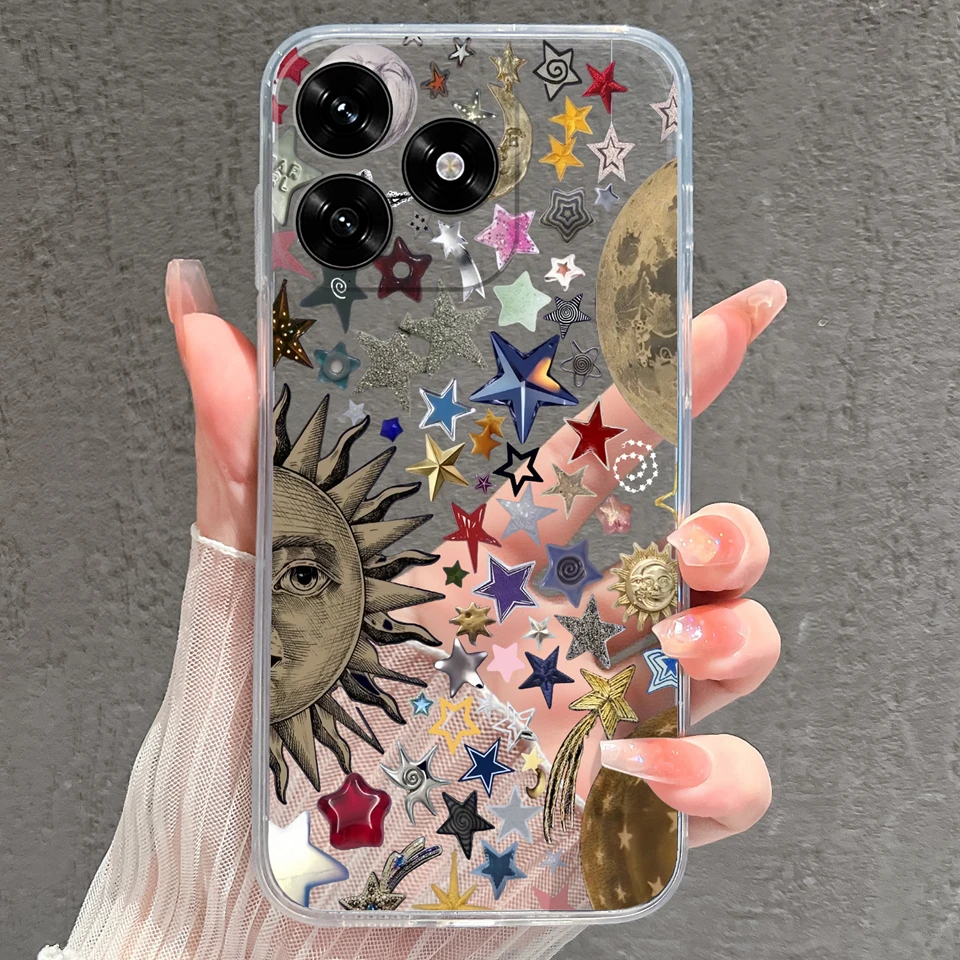 Cartoon Frog & Pig Transparent Protective Phone Case