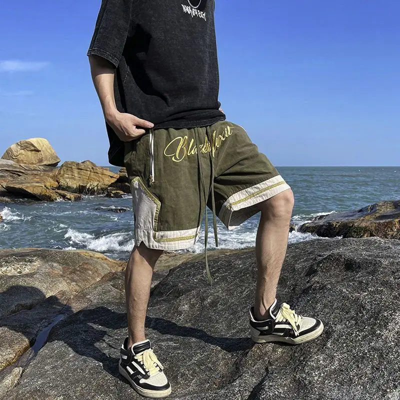 Casual Shorts Sweatpants Designer Y2k Cotton Wide Trendyol Summer Pants Fashion Baggy Men's Sports Women's Harajuku Clothing