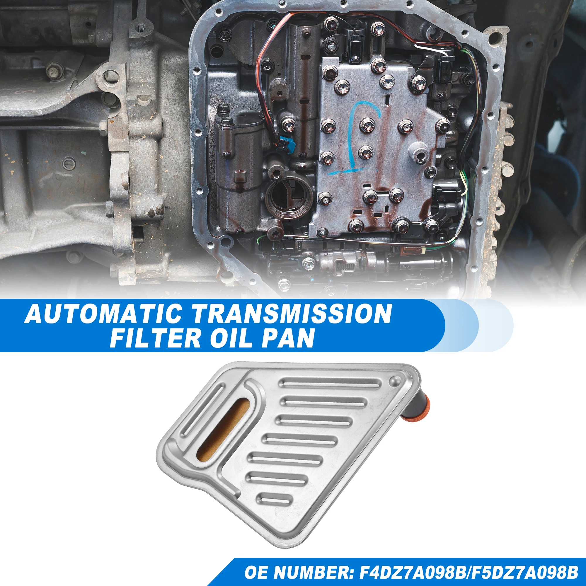 Automatic Transmission Filter Oil Pan Fit for Lincoln Ford Windstar UXCELL AXOD AXOD-E AX4S/N No.F4DZ7A098B/F5DZ7A098B
