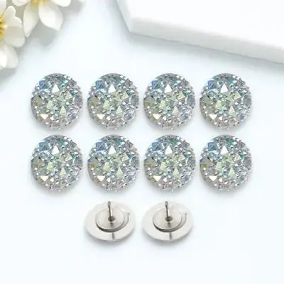 10Pcs 크리 에이 티브 디자인 라인스톤 압정 섬세한 작은 압정 다용도 용품 책상 액세서리