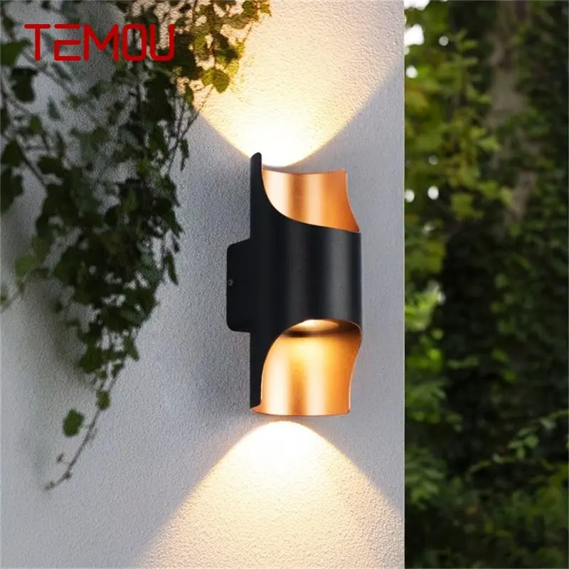 TEMOU Contemporary Outdoor Wall Light Fixturess Waterproof IP65 LED Simple Lamp for Home Porch Balcony Villa new waves contemporary art and the issues shaping its tomorrow