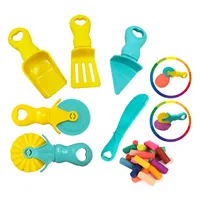 Dough Play Tool for Kids Cartoon Roller Cutter Playdough Clay Accessories Plasticine Set Knife Mould Early Education Toy 1