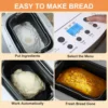 3LB 2.5LB 2LB Automatic Loaf Bread Machine with Fruit & Nut Dispenser 14-in-1 Breadmaker Dual Paddle Programmable 3 Crust Colors 4