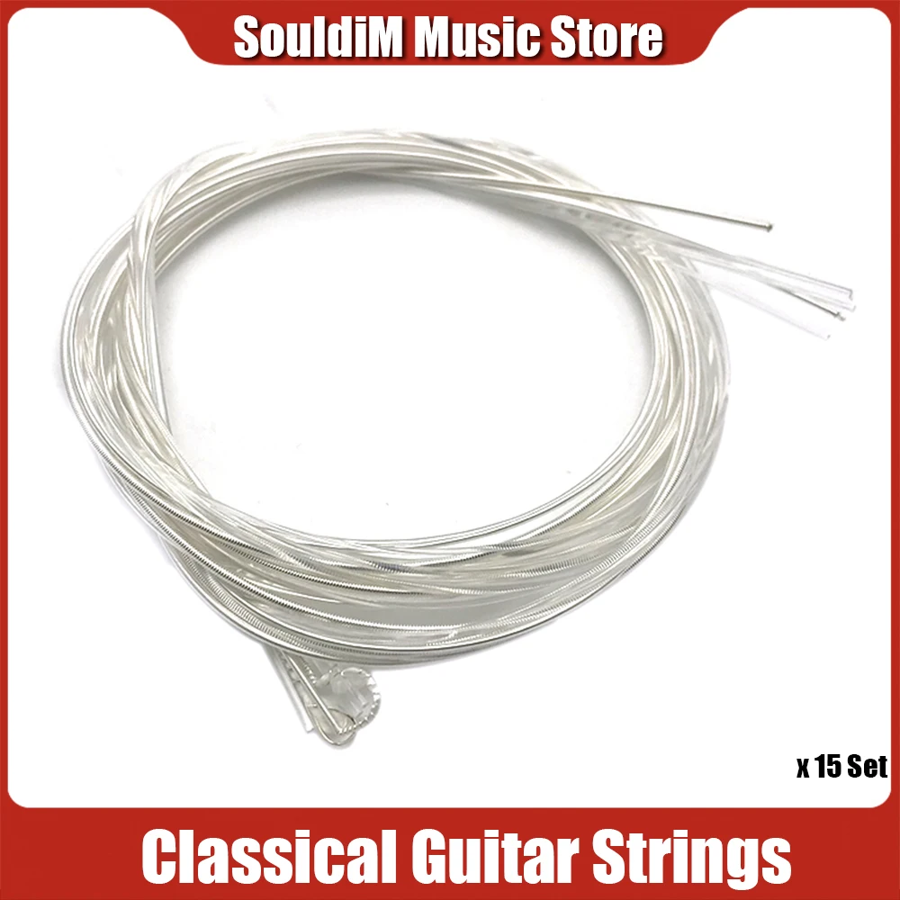 

15Set Classical Guitar Strings Set 6 String Classic Guitar Nylon Strings Silver Copper Alloy String