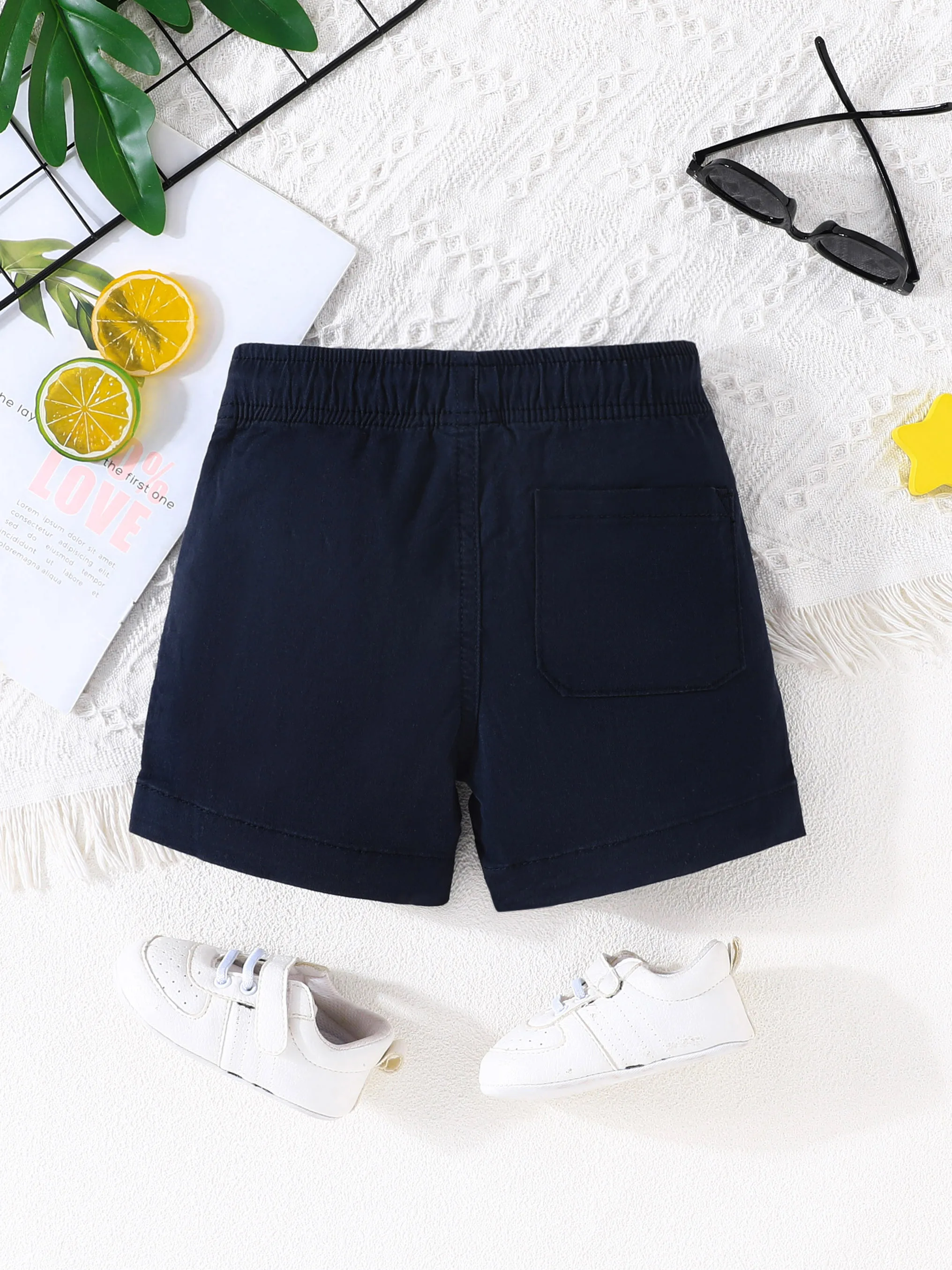 New Children School Uniform Shorts Kids Summer Cotton Chino Shorts Formal Solid Navy Sand 0-12Years Old