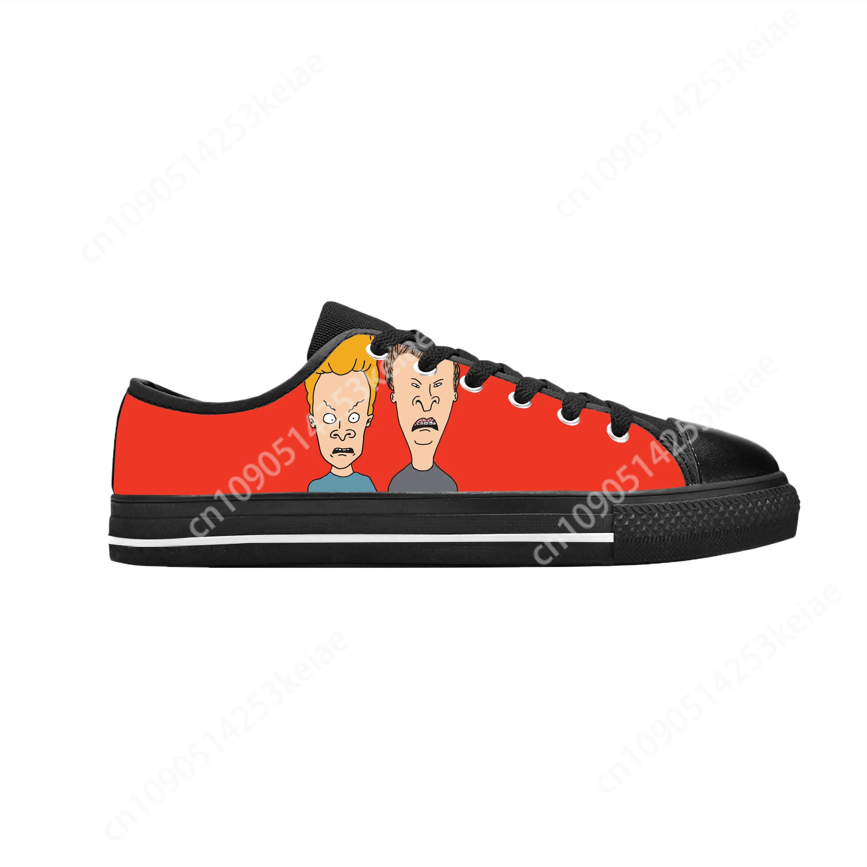 Butthead Butt Head Rock N Roll Cartoon Beavis Cool Casual Cloth Shoes Low Top Comfortable Breathable 3D Print Men Women Sneakers 3