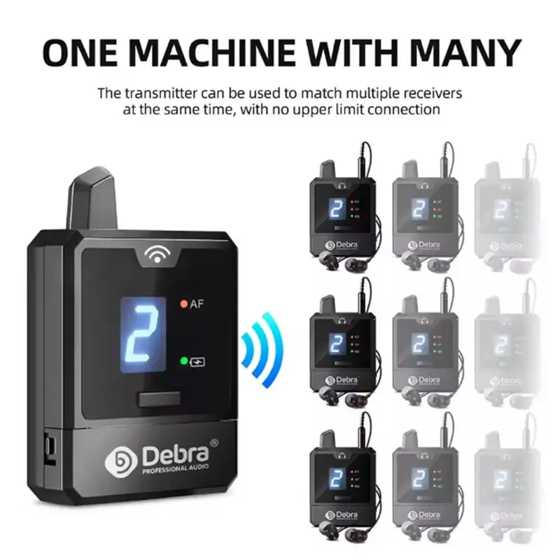 DEBRA PROFESSIONAL AUDIO 오디오 IEM Er-Mini Protable Li-On 오디오 전문 무대 모니터링용 충전식