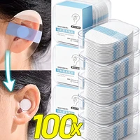 20/100 Pièces Patchs d'oreille imperméables pour adultes et enfants, pour la natation, le bain, le shampoing, autocollants d'oreille transparents auto-adhésifs 2