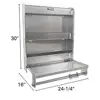 Aluminum Work Station Cabinet Flip-Out Work Tray Paper Towel Rack Organizer Trailer Shop Storage Shelf Foldable Lightweight 3