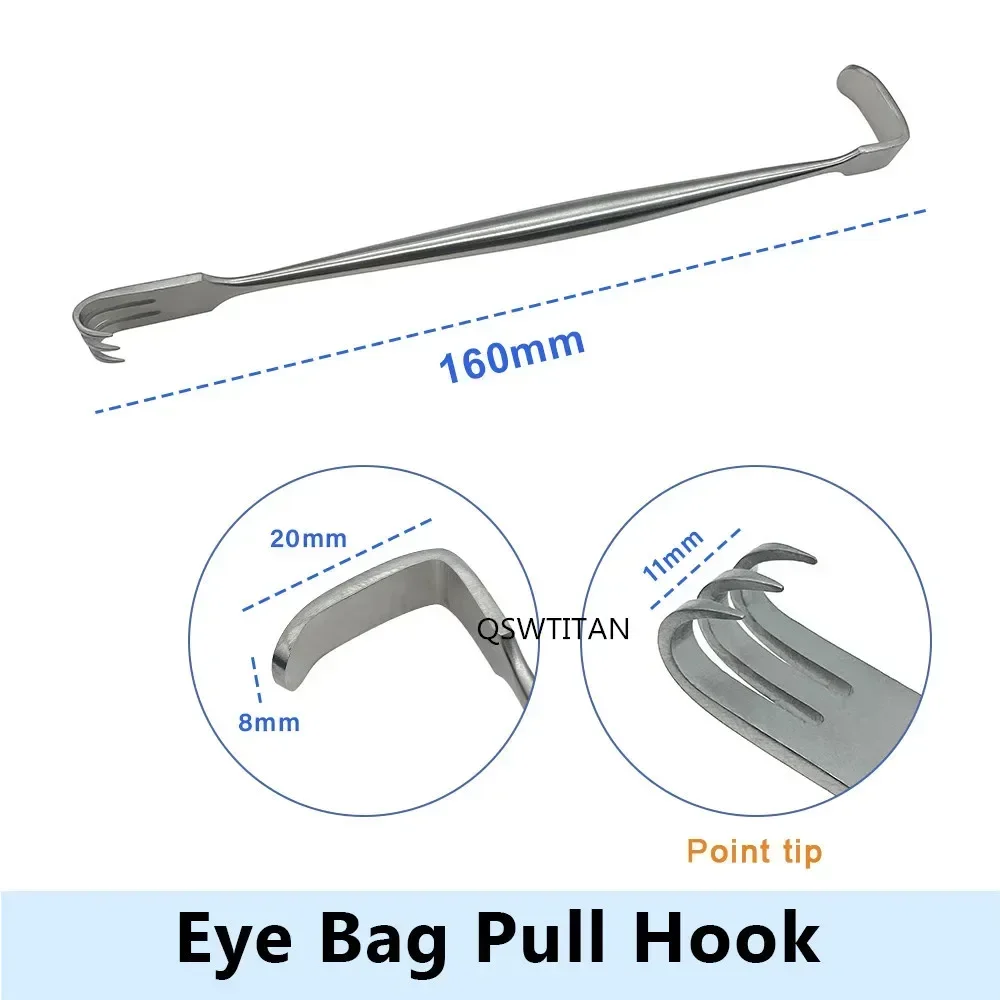 Eyelid Bag Retractor Ophthalmology Pulling Hooks Surgery Double Eyelid Ophthalmic Surgical Instrument ophthalmic microsurgical scissors ophthalmic surgical instruments