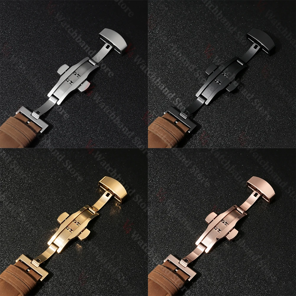 Matte Vintage Brown Leather Breathable Porous Watch Straps