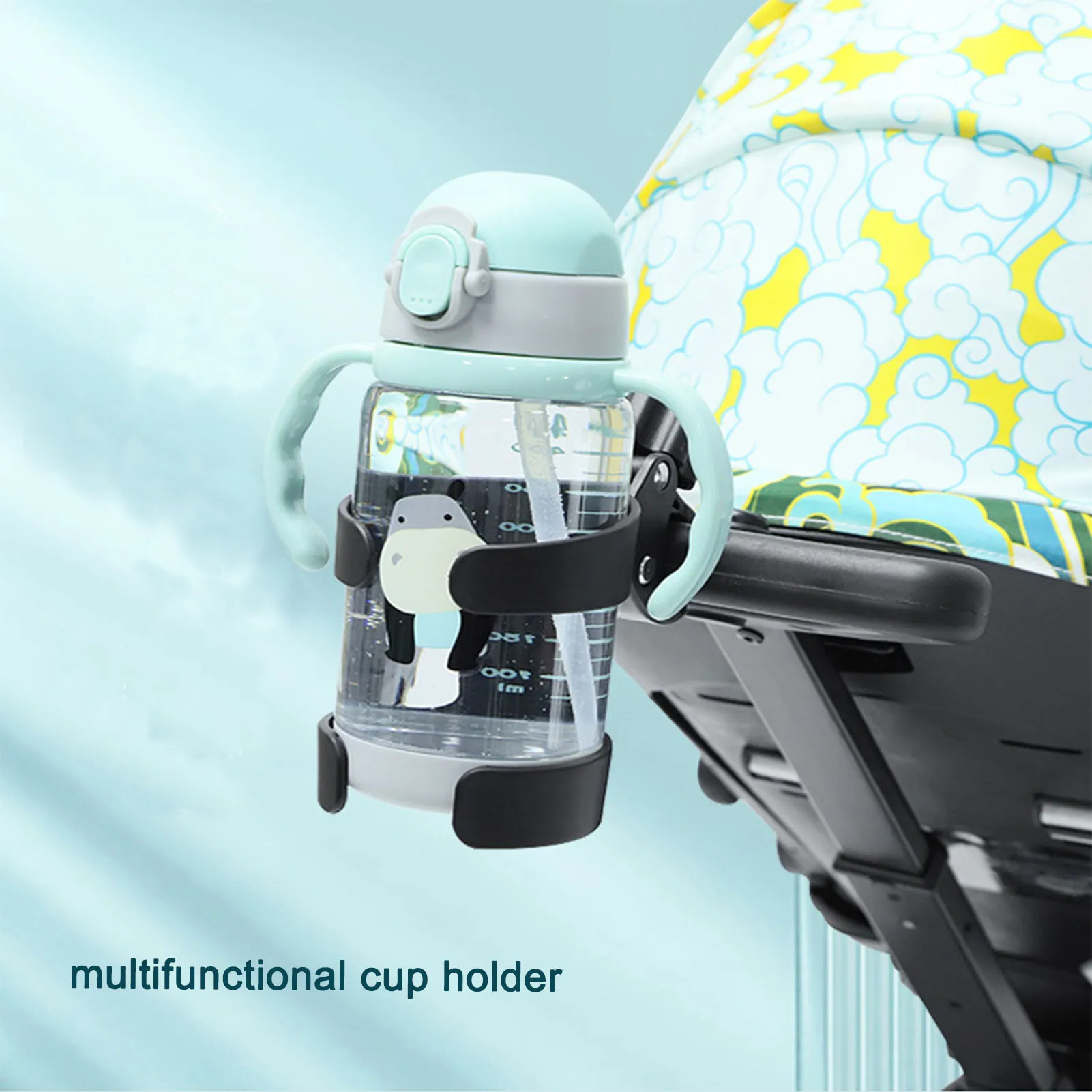 Universal Cup Holder for Stroller Sturdy Car Bicycle Cup Holder Universal Fit Most Strollers Detachable Design Reduce