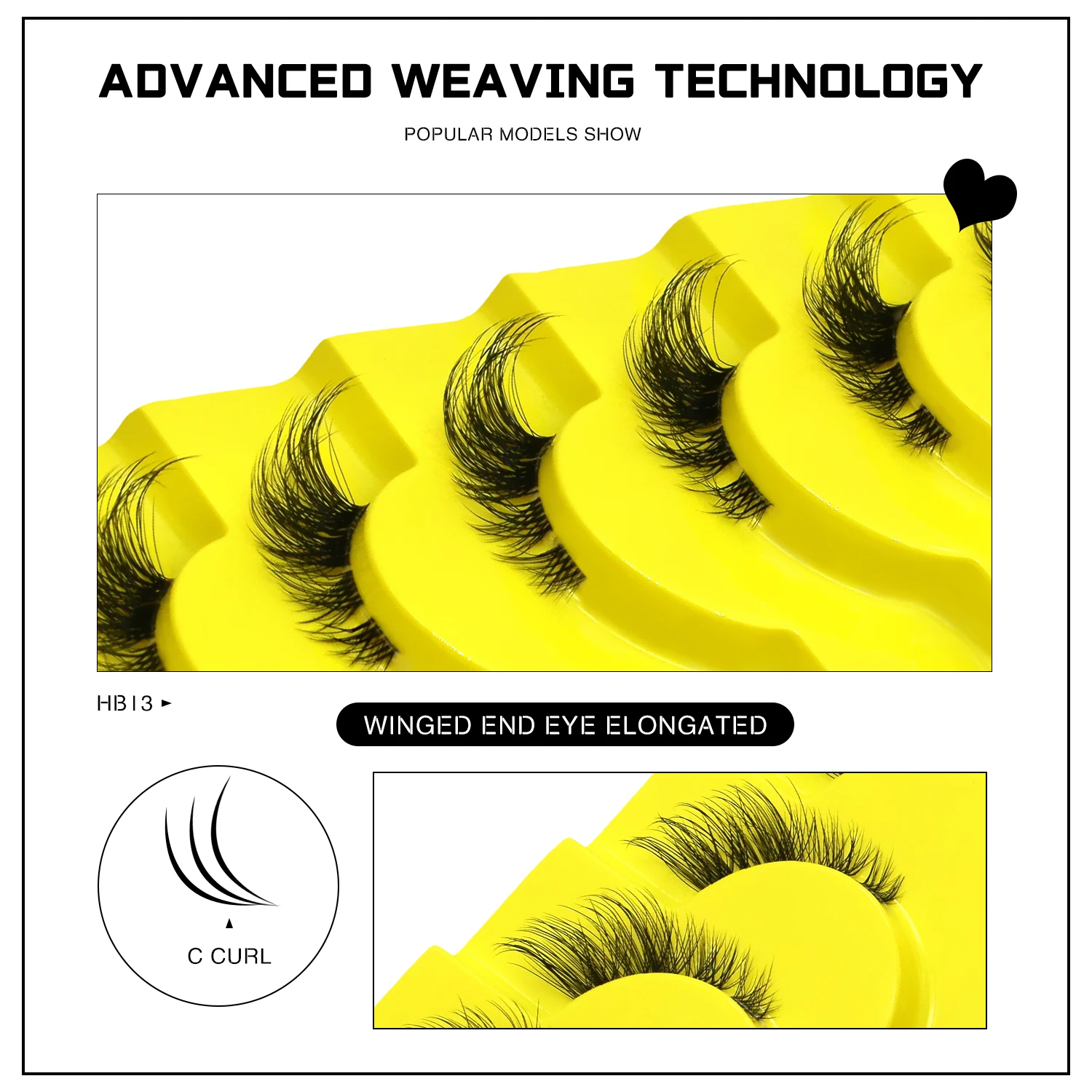 GROINNEYA False Eyelashes Cat Eye Lashes Natural Long Half Eye Lashes Short Wispy Clear Band Lashes 3D Faux Mink Lash Multipack 11 Sae1aba92f5de4074b5d42719e6778a80u
