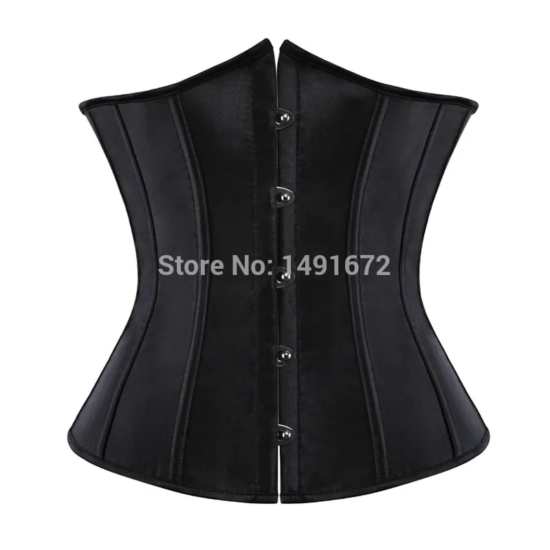 Underbust Corset Top Waist Cincher Workout Shape Body Belt Plus Size Lingerie Gothic Corsets Espartilho Korse Corsetto Black Red